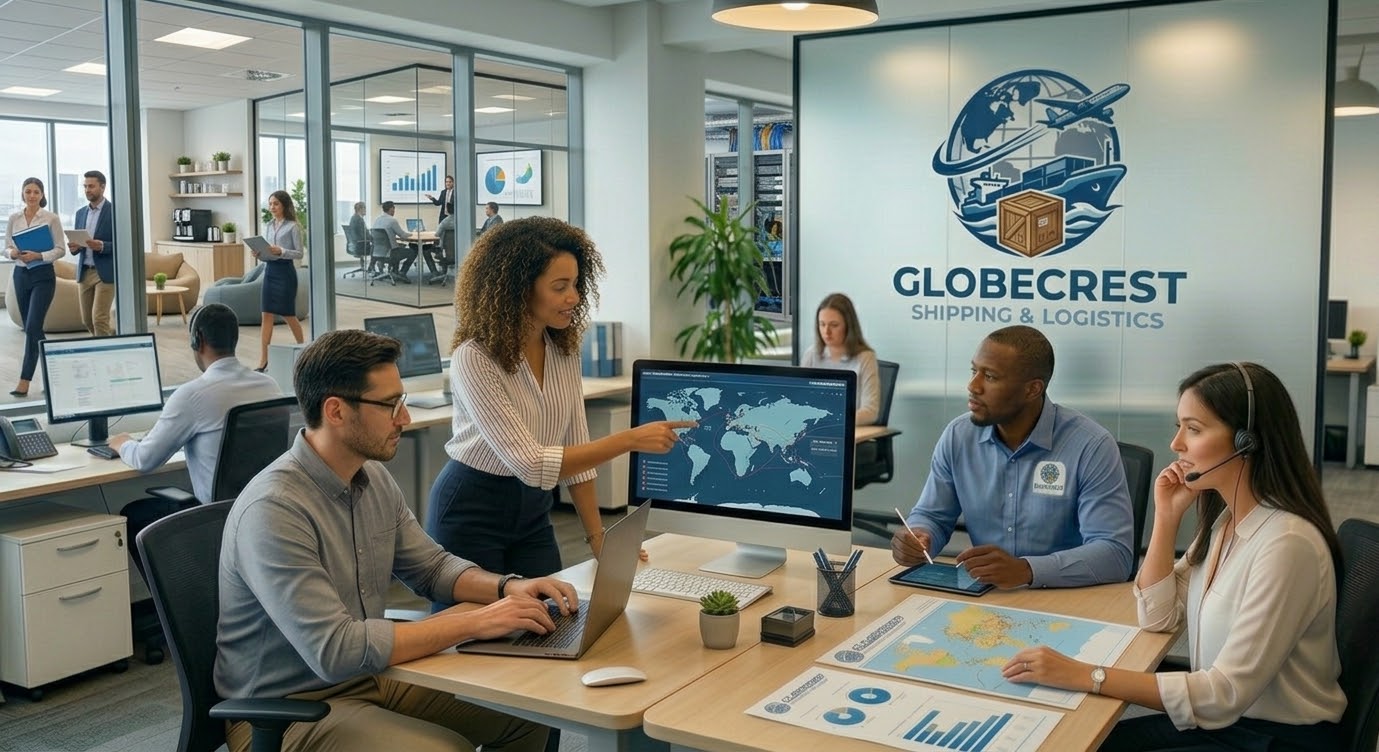 Globecrest team coordinating shipments